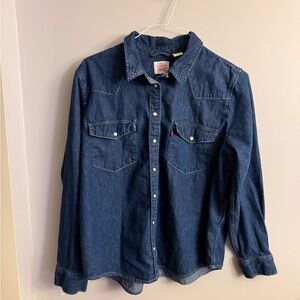Levi’s XXL Pearl Snap Western Denim Shirt